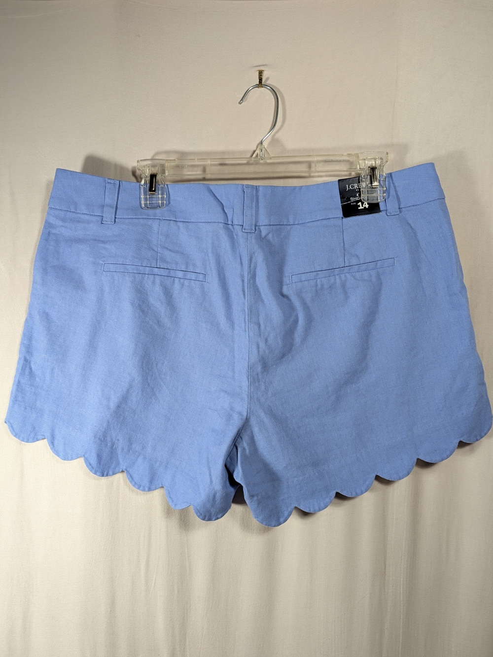 NWT J. Crew Linen Scalloped Women’s Shorts - Picture 4 of 9